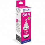 Чернила EPSON (C13T66434A) для СНПЧ EpsonL100/L110/L200/L210/L300/L456/L550, пурпурные, оригинальные