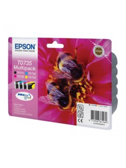 Картридж струйный EPSON (C13T10554A10) Stylus C79/CX3900/CX4900/CX5900/8300, комплект, ориг., 4 цв.