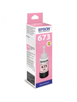 Чернила EPSON (C13T67364A) для СНПЧ Epson L800/L805/L810/L850/L1800, светло-пурпурные, оригинальные