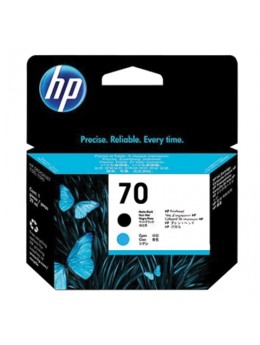 Головка печатающая для плоттера HP (C9404A) DesignJet Z2100/Z3100, №70, матовая черная и голубая, оригинальная Головка печатающая для плоттера HP (C9404A) DesignJet Z2100/Z3100, №70, матовая черная и голубая, оригинальная