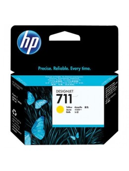 Картридж струйный для плоттера HP (CZ132A) DesignJet T120/T520, №711, желтый, оригинальный Картридж струйный для плоттера HP (CZ132A) DesignJet T120/T520, №711, желтый, оригинальный