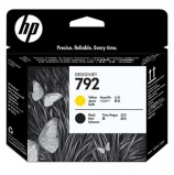 Головка печатающая для плоттера HP (CN702A) DesignJet L26500, №792, черная и желтая, оригинальная