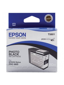 Картридж струйный для плоттера EPSON (C13T580100) Epson StylusPro 3880 и др., черный, для глянцевой бумаги, 80 мл, оригинальный Картридж струйный для плоттера EPSON (C13T580100) Epson StylusPro 3880 и др., черный, для глянцевой бумаги, 80 мл, оригинальный
