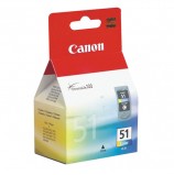 Картридж струйный CANON (CL-51) PIXMA MP450/150/170/iP2200/6210D/6220, цветной, оригинальный, ресурс 275 стр., 0618B001