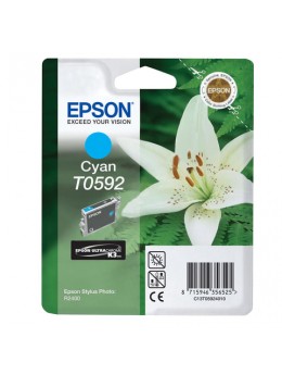 Картридж струйный EPSON (C13T05924010) Stylus Photo R2400, голубой, оригинальный