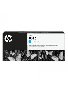 Картридж струйный для плоттера HP (CZ695A) Latex 310/330/360/370, №831 c, голубой, 775 мл, оригинальный Картридж струйный для плоттера HP (CZ695A) Latex 310/330/360/370, №831 c, голубой, 775 мл, оригинальный