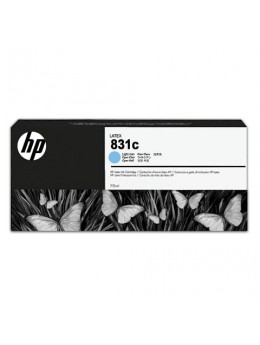 Картридж струйный для плоттера HP (CZ698A) Latex 310/330/360/370 №831c, светло-голубой, 775 мл, оригинальный Картридж струйный для плоттера HP (CZ698A) Latex 310/330/360/370 №831c, светло-голубой, 775 мл, оригинальный
