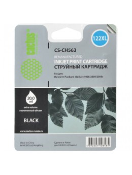Картридж струйный CACTUS (CS-CH563) для HP Deskjet 1050/2050/2050S, черный, 20 мл