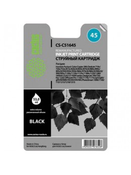 Картридж струйный CACTUS (CS-51645) для HP Deskjet 720/820/1120/1220, черный, 53 мл Картридж струйный CACTUS (CS-51645) для HP Deskjet 720/820/1120/1220, черный, 53 мл