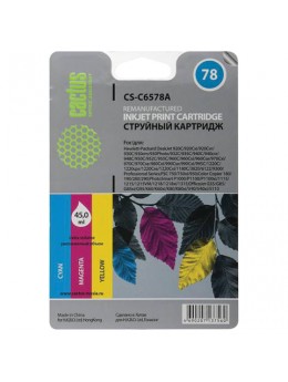 Картридж струйный CACTUS (CS-C6578A) для HP Deskjet 920/990/1220, цветной, 45 мл Картридж струйный CACTUS (CS-C6578A) для HP Deskjet 920/990/1220, цветной, 45 мл