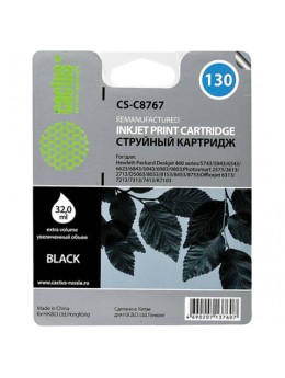 Картридж струйный CACTUS (CS-C8767) для HP Deskjet 6843/Officejet 7413, черный, 29 мл