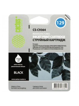 Картридж струйный CACTUS (CS-C9364) для HP Photosmart 2573/DeskJet 6943, черный, 15 мл