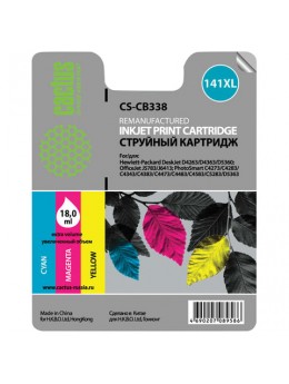 Картридж струйный CACTUS (CS-CB338) для HP OfficeJet J5700/Deskjet D4200, цветной, 18 мл Картридж струйный CACTUS (CS-CB338) для HP OfficeJet J5700/Deskjet D4200, цветной, 18 мл