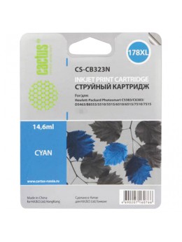 Картридж струйный CACTUS (CS-CB323/N) для HP Photosmart D5400, голубой, 14,6 мл, CS-CB323(N) Картридж струйный CACTUS (CS-CB323/N) для HP Photosmart D5400, голубой, 14,6 мл, CS-CB323(N)