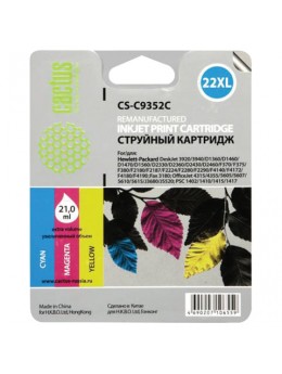 Картридж струйный CACTUS (CS-C9352C) для HP Deskjet 3920/3940/officeJet4315, цветной, 21 мл