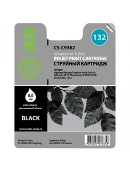 Картридж струйный CACTUS (CS-C9362) для HP Officejet 6313/6315/Photosmart C3183, черный, 8 мл Картридж струйный CACTUS (CS-C9362) для HP Officejet 6313/6315/Photosmart C3183, черный, 8 мл