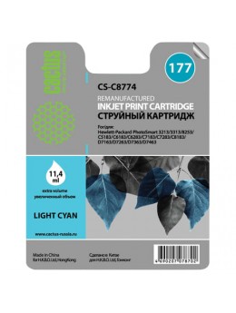 Картридж струйный CACTUS (CS-C8774) для HP Photosmart C7283/C8183, фото светло-голубой, 11,4 мл