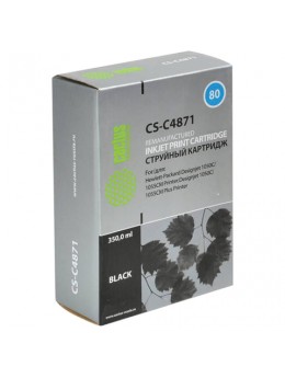 Картридж струйный CACTUS (CS-C4871A) для HP DesignJet 1000/1050/1055, черный, 350 мл Картридж струйный CACTUS (CS-C4871A) для HP DesignJet 1000/1050/1055, черный, 350 мл