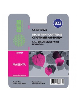 Картридж струйный CACTUS (CS-EPT0823) для EPSON Stylus R270/R390/ RX590, пурпурный Картридж струйный CACTUS (CS-EPT0823) для EPSON Stylus R270/R390/ RX590, пурпурный