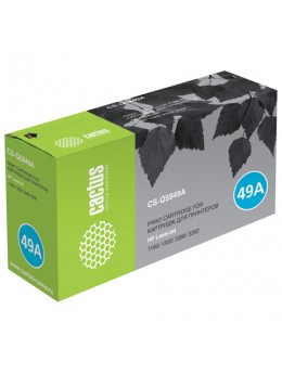 Картридж лазерный CACTUS (CS-Q5949A) для HP LaserJet 1160/1320/3390, ресурс 2500 стр., CS-Q5949AS Картридж лазерный CACTUS (CS-Q5949A) для HP LaserJet 1160/1320/3390, ресурс 2500 стр., CS-Q5949AS