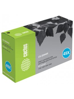 Картридж лазерный CACTUS (CS-Q5949X) для HP LaserJet 1320/3390/3392, ресурс 6000 стр.