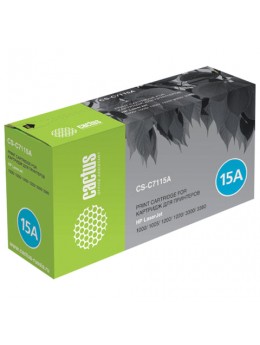 Картридж лазерный CACTUS (CS-C7115А) для HP LaserJet 1000/1200/3300/3380, ресурс 2500 стр., CS-C7115AS Картридж лазерный CACTUS (CS-C7115А) для HP LaserJet 1000/1200/3300/3380, ресурс 2500 стр., CS-C7115AS