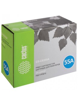 Картридж лазерный CACTUS (CS-CE255A) для HP LaserJet P3015d/P3015dn/P3015x, ресурс 6000 стр., CS-CE255AS