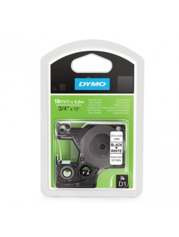Картридж для принтеров этикеток DYMO D1, 19 мм х 3,5 м, лента нейлоновая, чёрный шрифт, белый фон, для неровных поверхностей, S0718050 Картридж для принтеров этикеток DYMO D1, 19 мм х 3,5 м, лента нейлоновая, чёрный шрифт, белый фон, для неровных поверхностей, S0718050