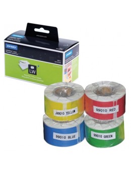 Картридж для принтеров этикеток DYMO Label Writer, этикетка 28х89 мм, в рулоне, 130 шт./рулоне, комплект 4 рулона, ассорти, S0722380 Картридж для принтеров этикеток DYMO Label Writer, этикетка 28х89 мм, в рулоне, 130 шт./рулоне, комплект 4 рулона, ассорти, S0722380