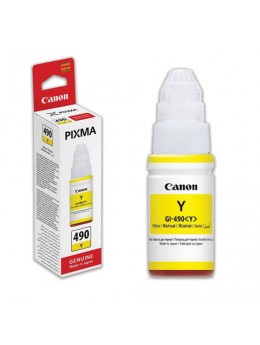 Чернила CANON (GI-490Y) для СНПЧ Pixma G1400\G2400\G3400, желтый, ресурс 7000 стр., оригинальные, 0666C001 Чернила CANON (GI-490Y) для СНПЧ Pixma G1400\G2400\G3400, желтый, ресурс 7000 стр., оригинальные, 0666C001