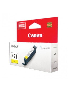 Картридж струйный CANON (CLI-471Y) PIXMA MG5740/MG6840/MG7740, желтый, оригинальный, ресурс, 323 стр., 0403C001