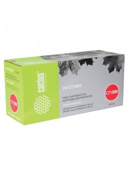 Картридж лазерный CACTUS (CS-C718BK) для CANON LBP-7200Cdn/MF8330Cdn/8350Cdn, черный, ресурс 3400 стр.