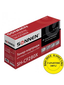 Картридж лазерный SONNEN (SH-CF280X) для HP LaserJet Pro M401/M425, ВЫСШЕЕ КАЧЕСТВО, ресурс 6500 стр., 362438 Картридж лазерный SONNEN (SH-CF280X) для HP LaserJet Pro M401/M425, ВЫСШЕЕ КАЧЕСТВО, ресурс 6500 стр., 362438