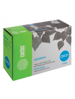 Картридж лазерный CACTUS (CS-C9721A) для HP ColorLaserJet 4600/4650, голубой, ресурс 8000 стр. Картридж лазерный CACTUS (CS-C9721A) для HP ColorLaserJet 4600/4650, голубой, ресурс 8000 стр.