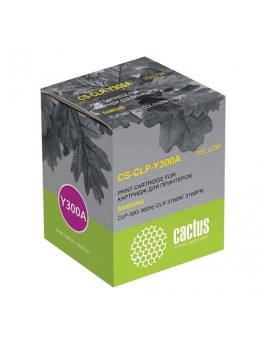 Картридж лазерный CACTUS (CS-CLP-Y300A) для SAMSUNG CLP-300, желтый, ресурс 1000 стр. Картридж лазерный CACTUS (CS-CLP-Y300A) для SAMSUNG CLP-300, желтый, ресурс 1000 стр.