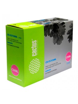Картридж лазерный CACTUS (CS-CLT-C508L) для SAMSUNG CLP-620/670ND/CLX-6220, голубой, ресурс 4000 стр.
