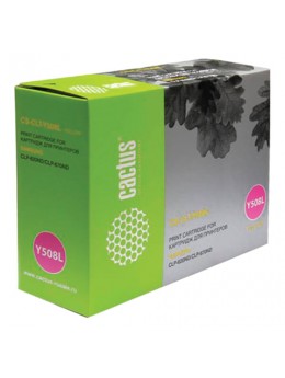 Картридж лазерный CACTUS (CS-CLT-Y508L) для SAMSUNG CLP-620/670ND/CLX-6220, желтый, ресурс 4000 стр.