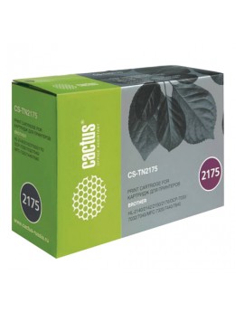 Картридж лазерный CACTUS (CS-TN2175) для BROTHER DCP-7030R/7045NR/MFC-7320R/HL-2140, ресурс 2600 стр., CS-TN2175S Картридж лазерный CACTUS (CS-TN2175) для BROTHER DCP-7030R/7045NR/MFC-7320R/HL-2140, ресурс 2600 стр., CS-TN2175S