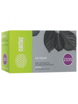 Картридж лазерный CACTUS (CS-TN2335) для BROTHER HL-L2300DR/L2340DWR/DCP-L2500DR, ресурс 1200 стр. Картридж лазерный CACTUS (CS-TN2335) для BROTHER HL-L2300DR/L2340DWR/DCP-L2500DR, ресурс 1200 стр.