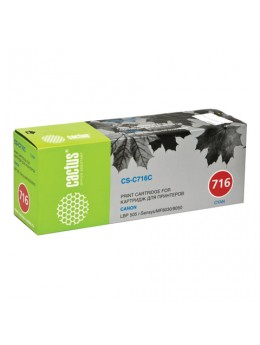 Картридж лазерный CACTUS (CS-C716C) для CANON LBP-5050, голубой, ресурс 1500 стр. Картридж лазерный CACTUS (CS-C716C) для CANON LBP-5050, голубой, ресурс 1500 стр.