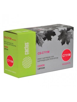 Картридж лазерный CACTUS (CS-C711M) для CANON LBP-5300, пурпурный, ресурс 6000 стр. Картридж лазерный CACTUS (CS-C711M) для CANON LBP-5300, пурпурный, ресурс 6000 стр.