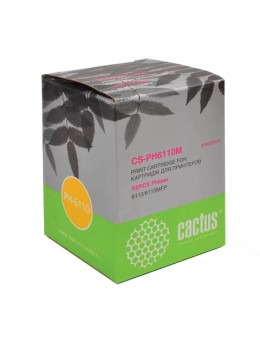 Картридж лазерный CACTUS (CS-PH6110M) для XEROX Phaser 6110, пурпурный, ресурс 1000 стр. Картридж лазерный CACTUS (CS-PH6110M) для XEROX Phaser 6110, пурпурный, ресурс 1000 стр.