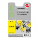 Картридж струйный CACTUS (CS-PGI2400XLY) для CANON iB4040/MB5040/MB5340, желтый, ресурс 1500 стр.