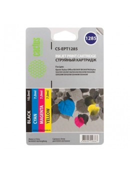 Картридж струйный CACTUS (CS-EPT1285) для EPSON Stylus SX1, комплект 4 цвета Картридж струйный CACTUS (CS-EPT1285) для EPSON Stylus SX1, комплект 4 цвета