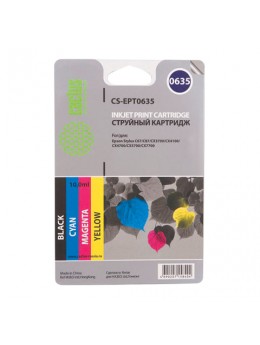 Картридж струйный CACTUS (CS-EPT0635) для EPSON Stylus C67/C87/CX3700/4100/4700, комплект 4 цвета Картридж струйный CACTUS (CS-EPT0635) для EPSON Stylus C67/C87/CX3700/4100/4700, комплект 4 цвета