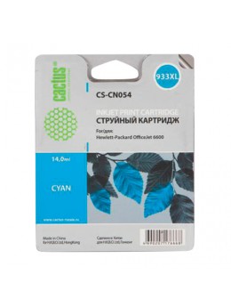 Картридж струйный CACTUS (CS-CN054) для HP OfficeJet 6100/6600/6700, голубой, 14 мл Картридж струйный CACTUS (CS-CN054) для HP OfficeJet 6100/6600/6700, голубой, 14 мл