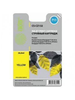 Картридж струйный CACTUS (CS-CZ132) для плоттеров HP DesignJet T120/T520, желтый, 26 мл Картридж струйный CACTUS (CS-CZ132) для плоттеров HP DesignJet T120/T520, желтый, 26 мл