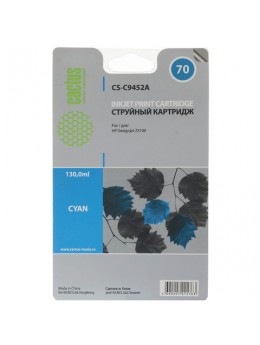 Картридж струйный CACTUS (CS-C9452A) для HP DesignJet Z2100/Z5200/Z5400, голубой Картридж струйный CACTUS (CS-C9452A) для HP DesignJet Z2100/Z5200/Z5400, голубой