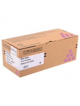 Тонер-картридж лазерный RICOH (SP C250E) SPC250/C260/C261/C260/C261, пурпурный, оригинальный, ресурс 1600 стр., 407545