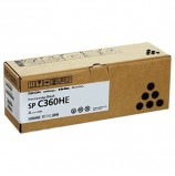 Тонер-картридж лазерный RICOH (SP C360E) SP C360/C361, черный, оригинальный, ресурс 2000 стр., 408188